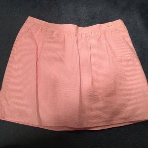 Lilly Pulitzer seersucker pink and white skirt